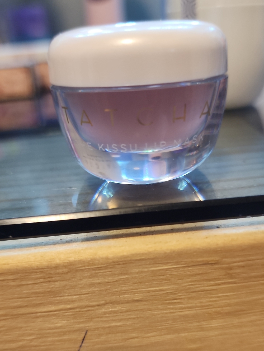 Tatcha Kissu Lip Mask - Lavender and White Jar